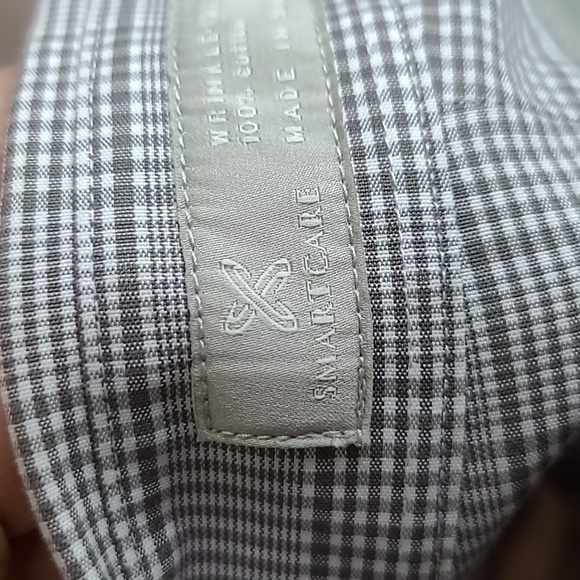 Men shirt long sleeve Nordstrom size 17 1/2 Houndstooth pattern - Picture 7 of 9